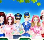 Профессиональная девушка одевается