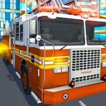 Симулятор вождения пожарной машины в городе