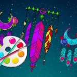 Раскраска «Чудесный ловец снов»