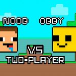 Нуб против Обби, два игрока