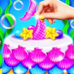 Изготовитель тортов с блестками «Русалка»